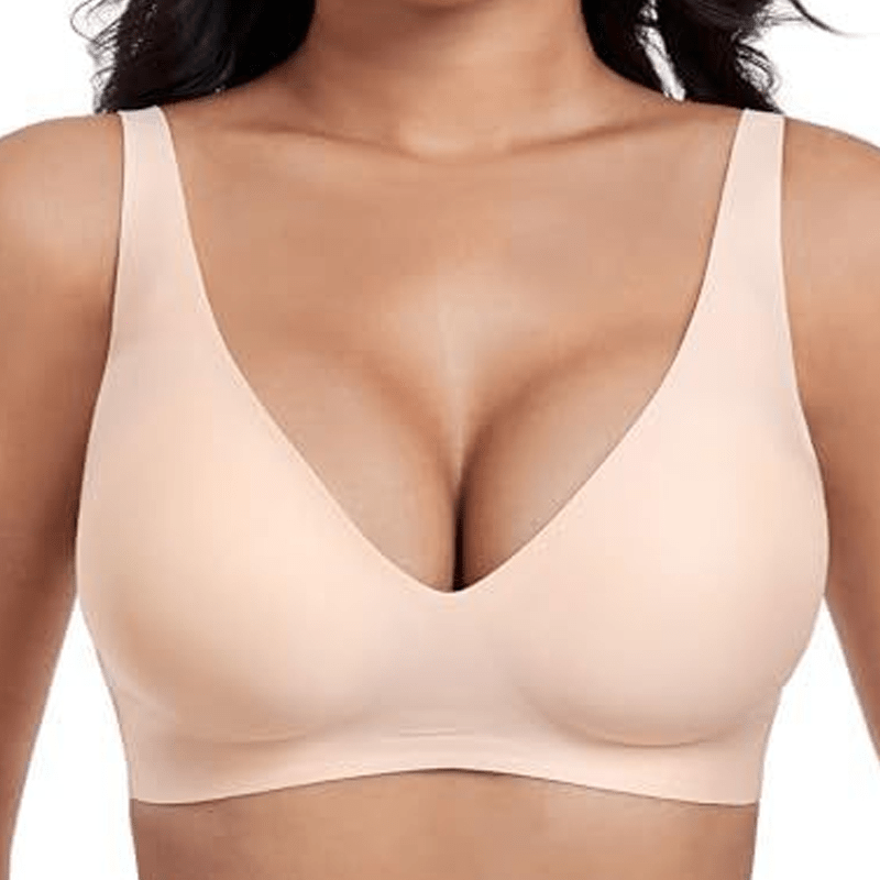 Sujetador Push Up Cómodo Sin Aros de Mezcla de Algodón - Menaria