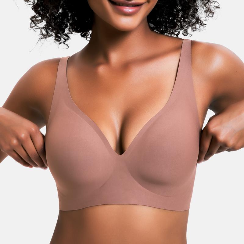Sujetador Push Up Cómodo Sin Aros de Mezcla de Algodón - Menaria