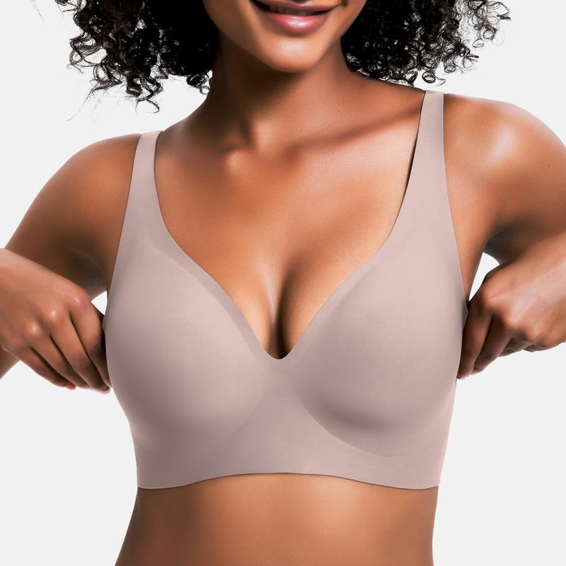 Sujetador Push Up Cómodo Sin Aros de Mezcla de Algodón - Menaria