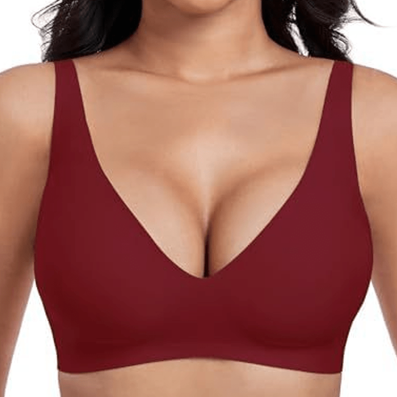 Sujetador Push Up Cómodo Sin Aros de Mezcla de Algodón - Menaria