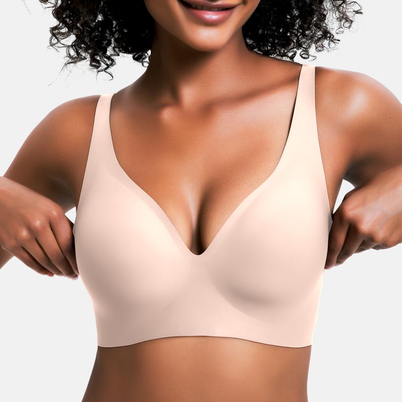 Sujetador Push Up Cómodo Sin Aros de Mezcla de Algodón - Menaria