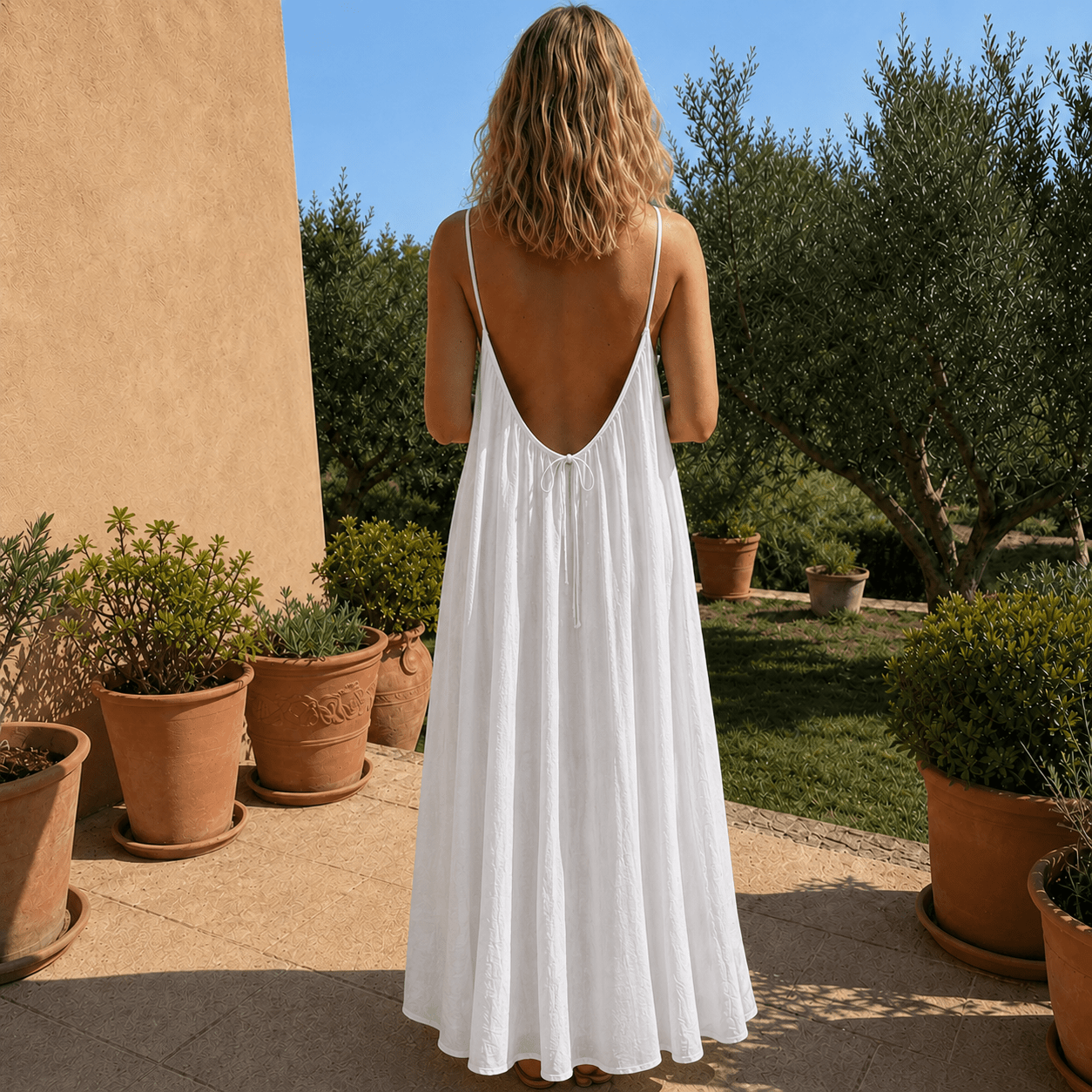 Vestido de espalda descubierta Menaria - Menaria