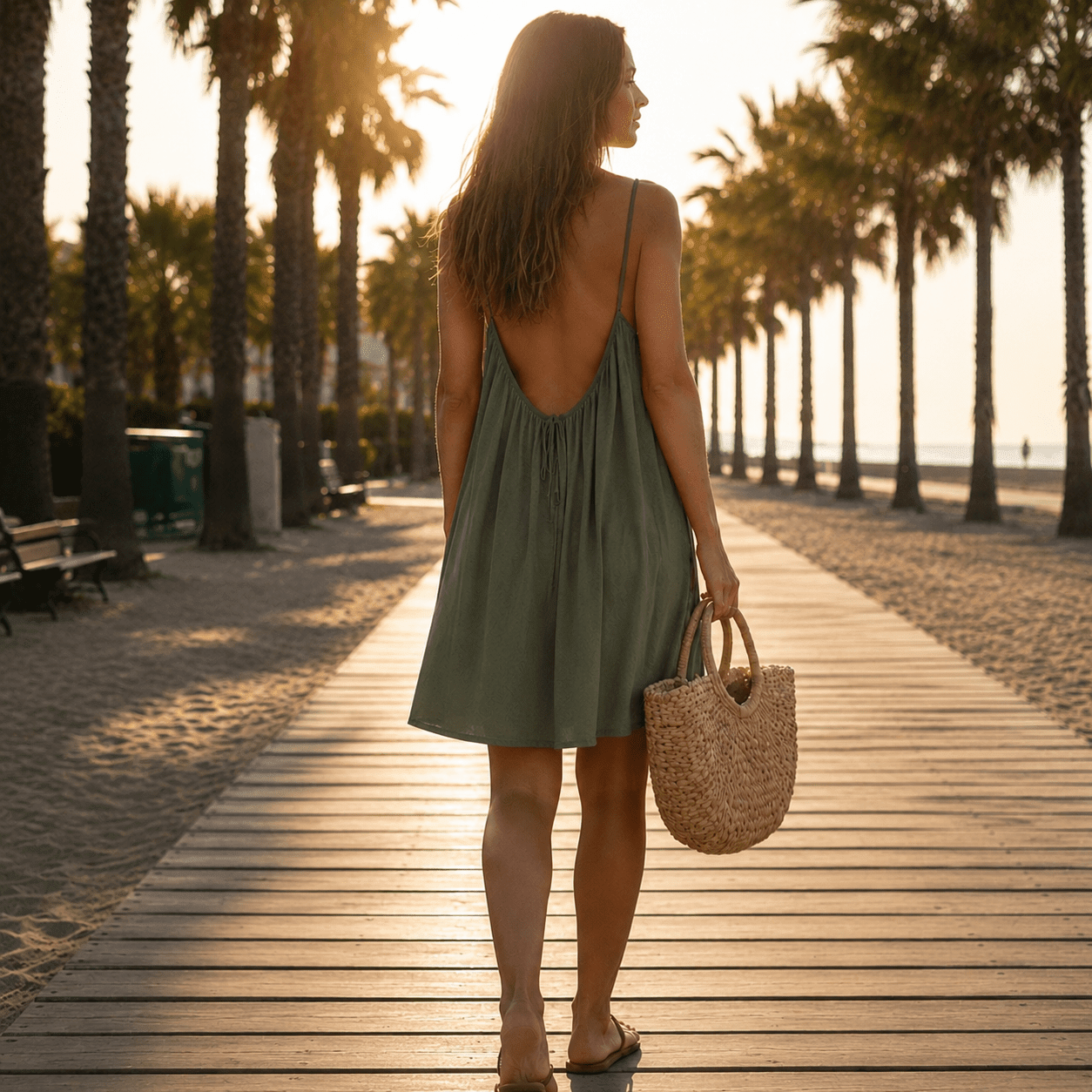 Vestido de espalda descubierta Menaria - Menaria