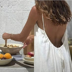 Vestido de espalda descubierta Menaria - Menaria